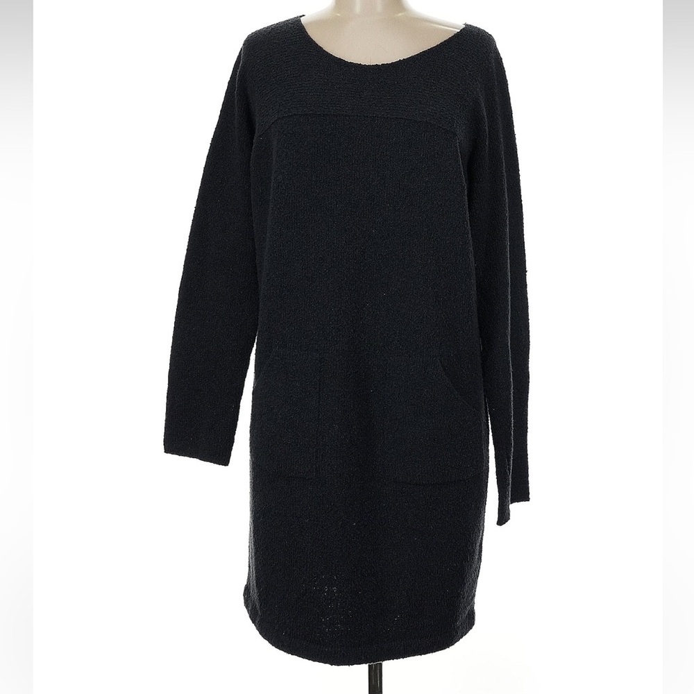 Peruvian Connection Grey Scoop Neck Sweater Dress Women’s Size Medium Large M L